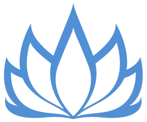 Blue lotus flower vector illustration